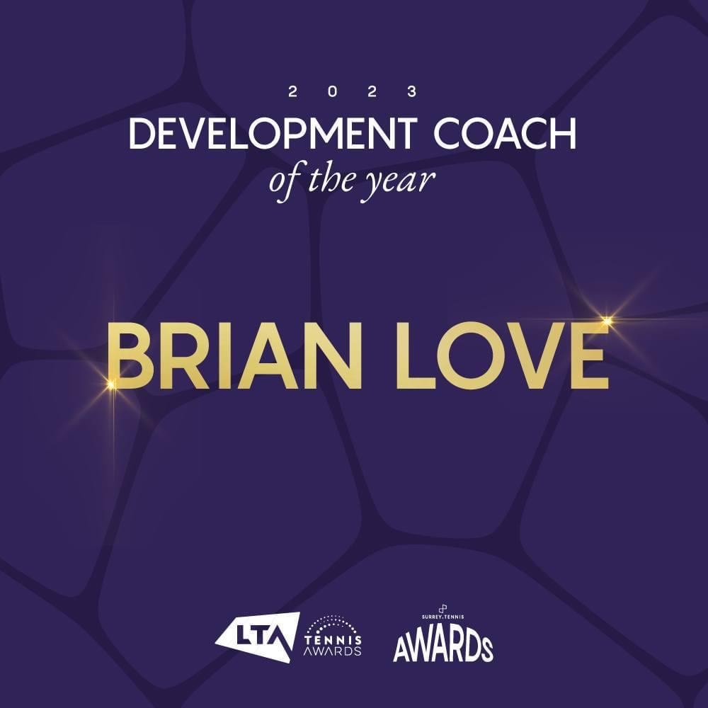 Brian LTA Coaching Award