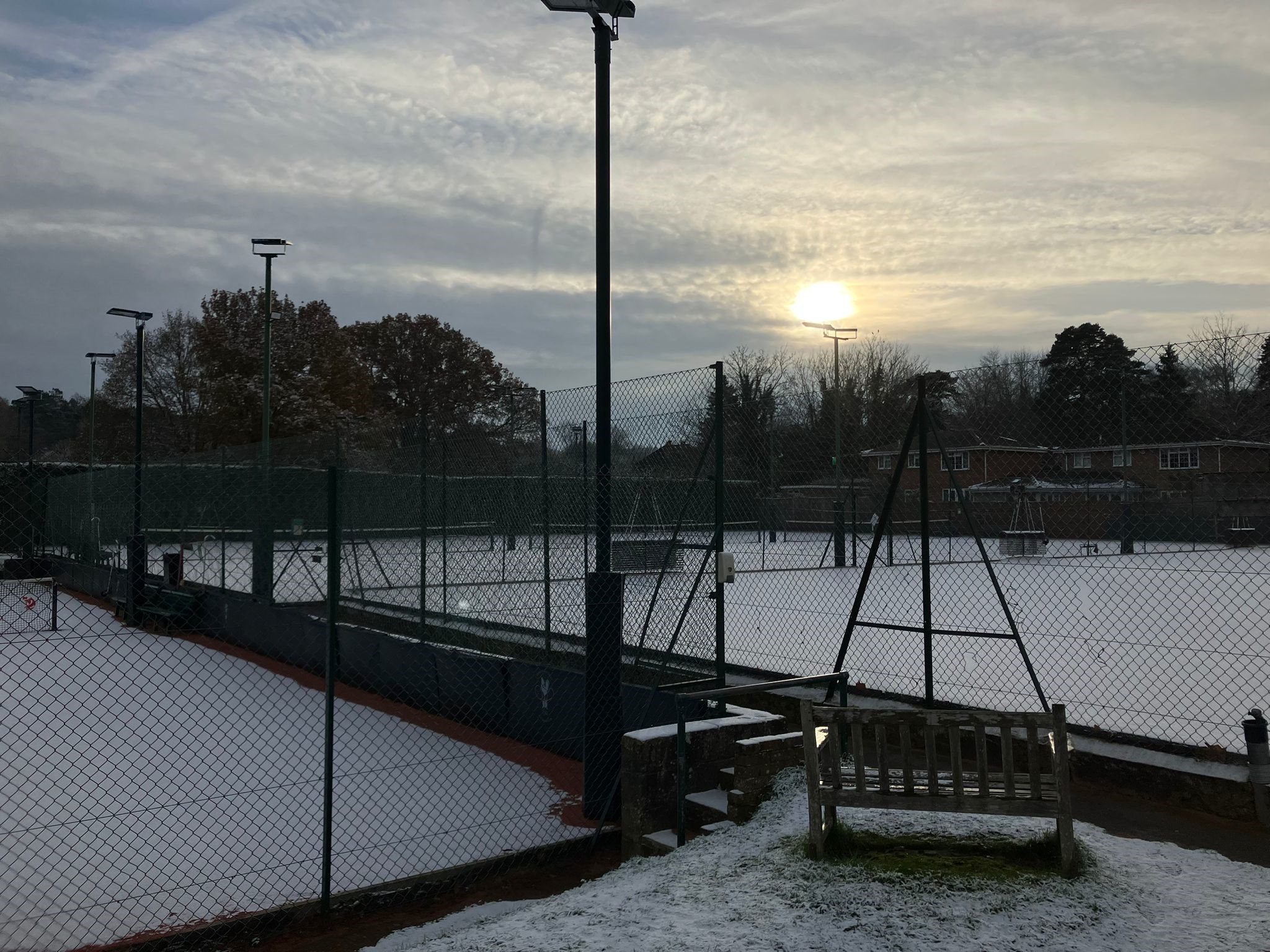 Snow on Courts